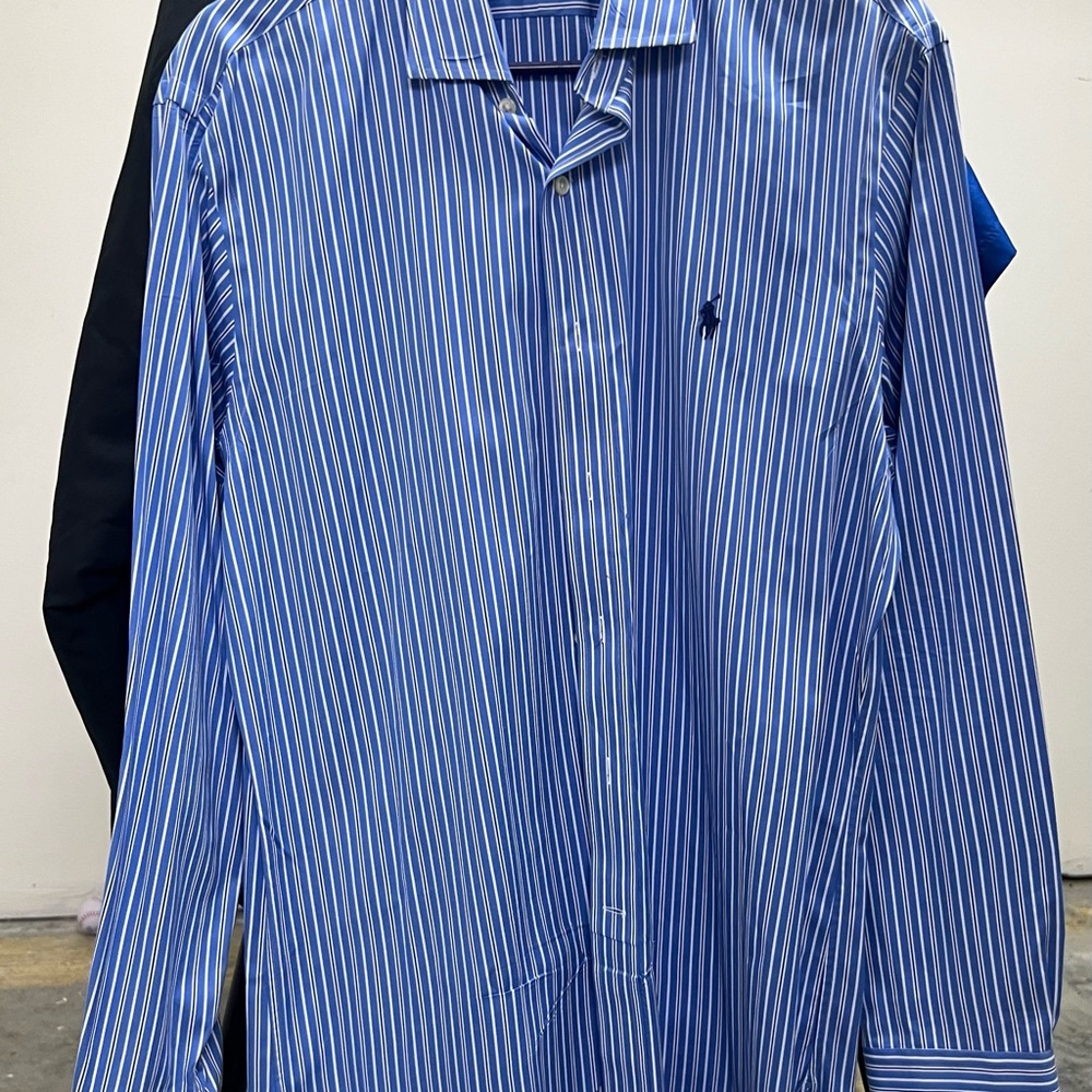Mens Ralph Lauren Polo button up dress shirt. Size 16 34/35 Slim fit